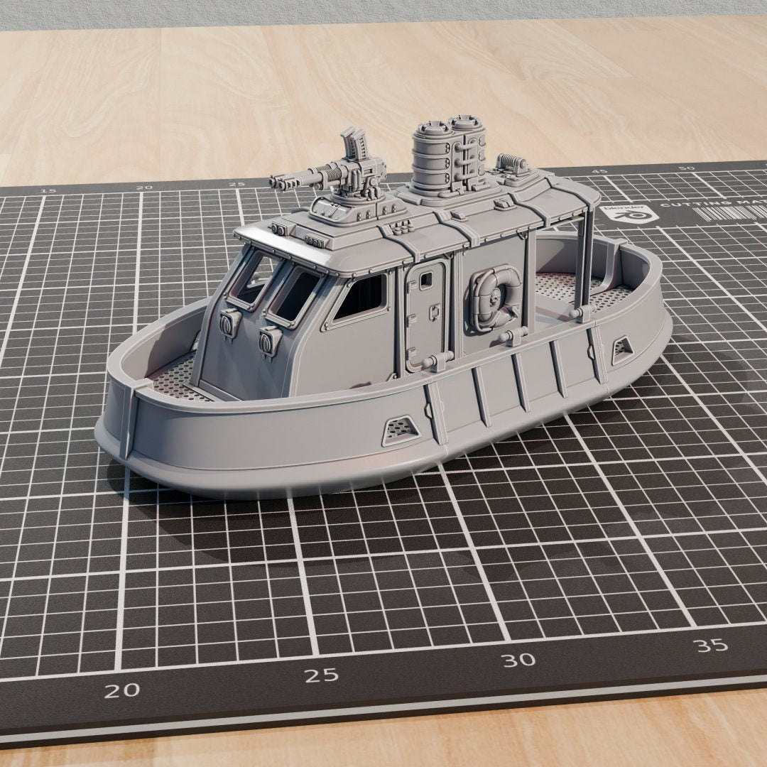 Image of the set of Stack City - Sump Gun Boat (modular!) - by Seaside Crow