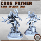 Image of the set of Code Splicer Cult - Code Father + 2x Minions - by Seaside Crow