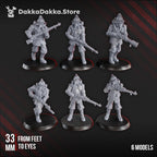Image of the set of Pilgrims - Torquemada's Inquisition - 6x Conquistadors (Pre-Assembled) - by Seaside Crow