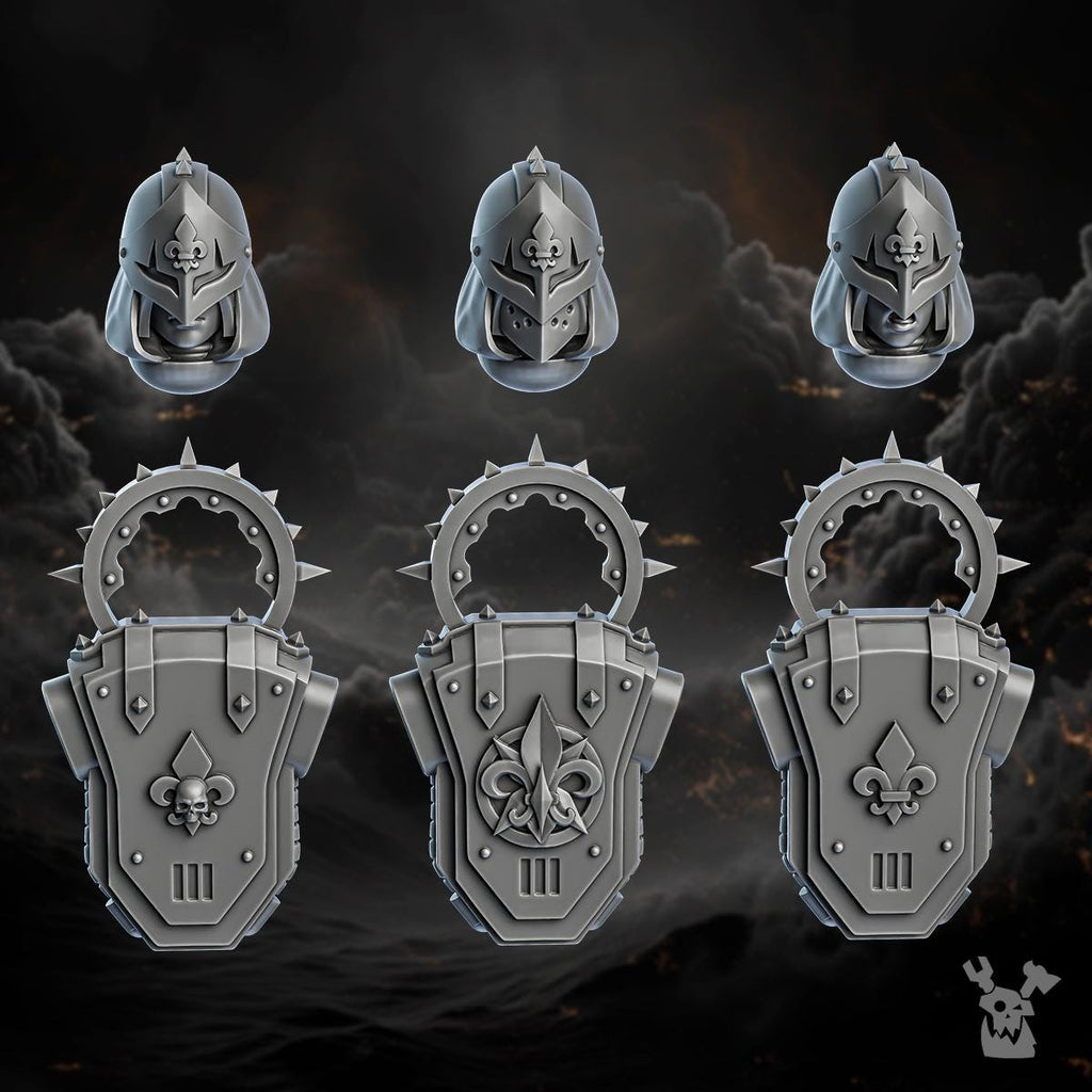 Image of the set of Battle Sisters - 5x Sisters of Redemption (Pre-Assembled) - by Seaside Crow