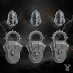 Image of the set of Battle Sisters - 5x Sisters of Redemption (Pre-Assembled) - by Seaside Crow