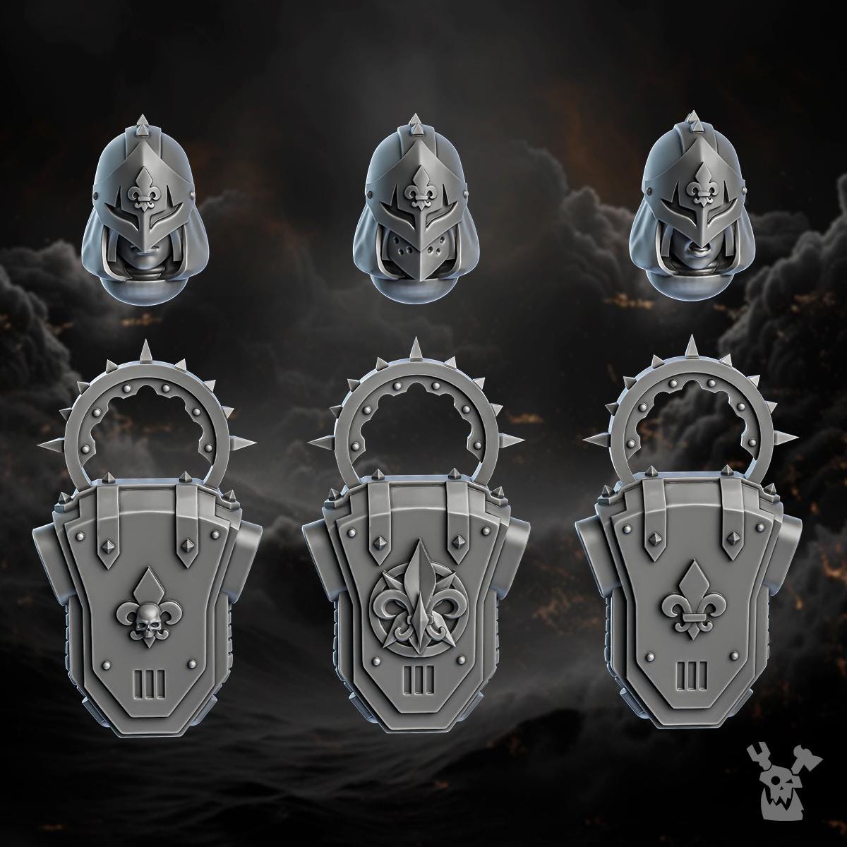 Image of the set of Battle Sisters - 5x Sisters of Redemption (Pre-Assembled) - by Seaside Crow