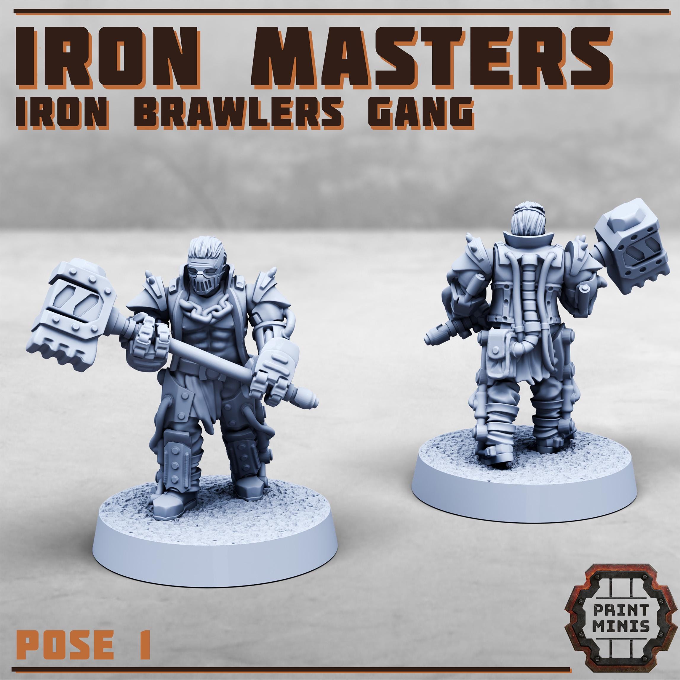 Image of the set of Iron Brawlers - 2x Iron Masters - by Seaside Crow