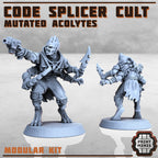 Image of the set of Code Splicer Cult - x5 Acolytes - by Seaside Crow