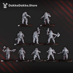 Image of the set of Gorggrot Tactic Squad (x10) - by Seaside Crow