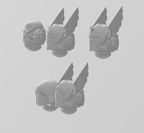 Image of the set of Aeternum Knights - 5x Helmets - by Seaside Crow