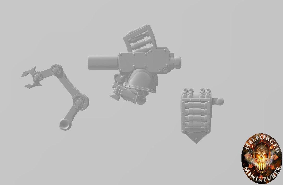 Image of the set of Heresy Bits - 2x Heresy Havoc Rocket Launchers - by Seaside Crow