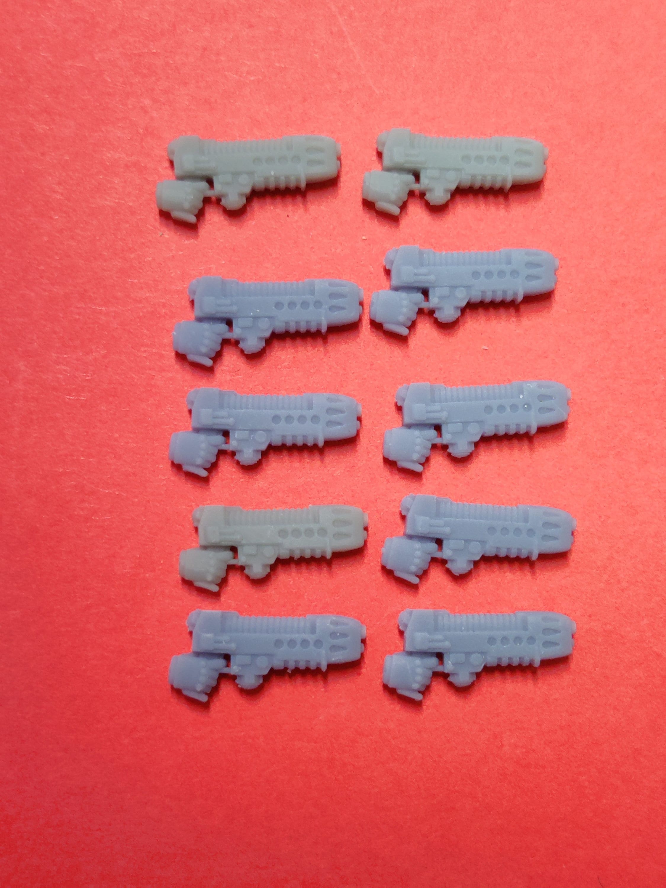 Image of the set of Heresy Bits - 5x Plasma Guns - by Seaside Crow