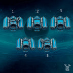 Image of the set of Scylla Legion - 5x Scylla Flight Packs - by Seaside Crow