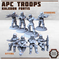 Image of the set of Kaledon Fortis - APC Troops - by Seaside Crow