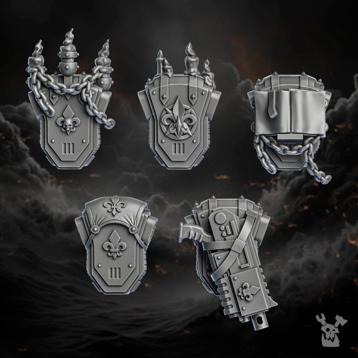 Image of the set of Battle Sisters - Backpack Set - by Seaside Crow
