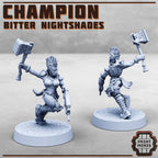 Image of the set of Bitter Nightshades - Champions - by Seaside Crow