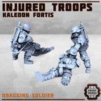 Image of the set of Kaledon Fortis - x8 Injured Troops - by Seaside Crow
