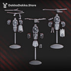 Image of the set of 3x Gorgworks Copters - by Seaside Crow