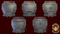 Image of the set of Grimdark Bits - 5x Mk3 Torsos - by Seaside Crow