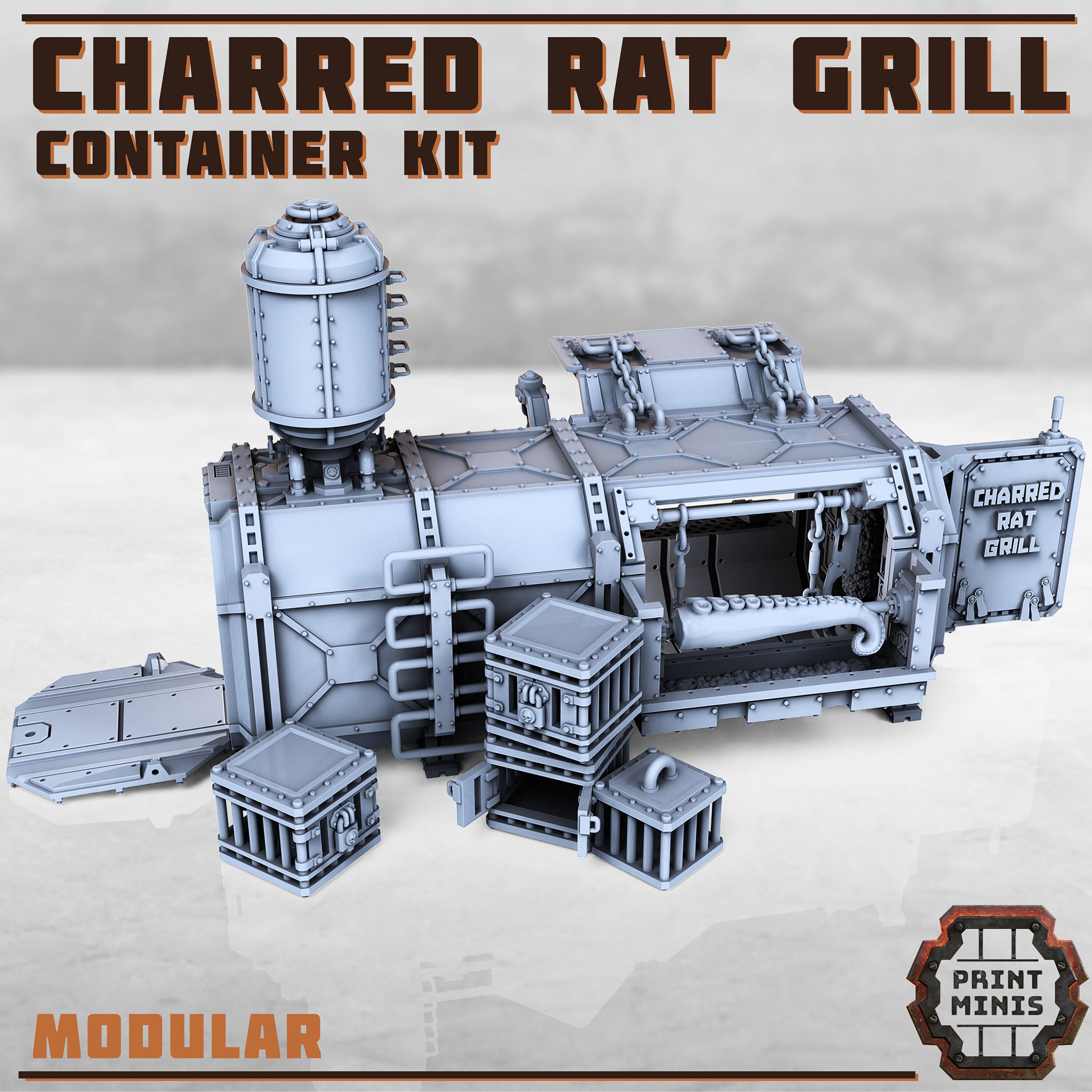 Image of the set of Stack City - Charred Rat Grill - by Seaside Crow