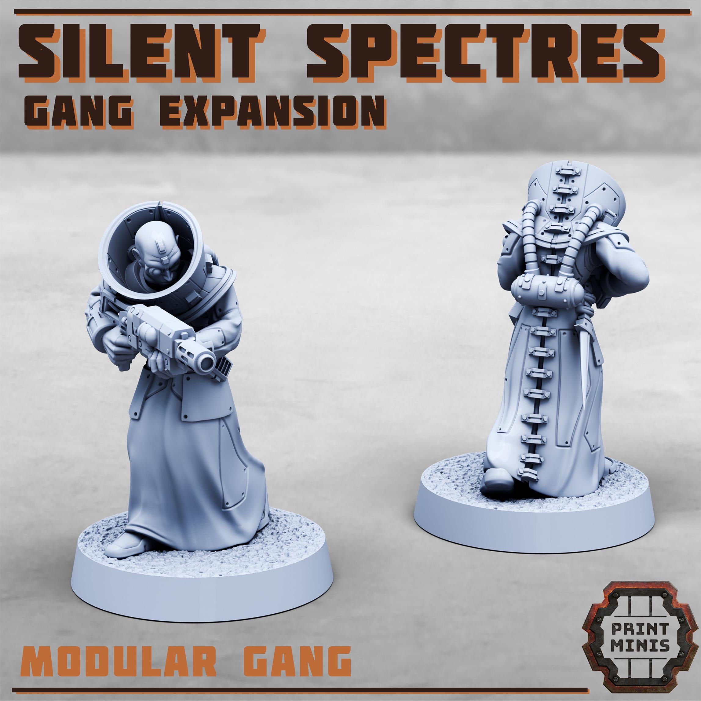 Image of the set of Silent Spectres - 8x Gang Expansion 1 - by Seaside Crow