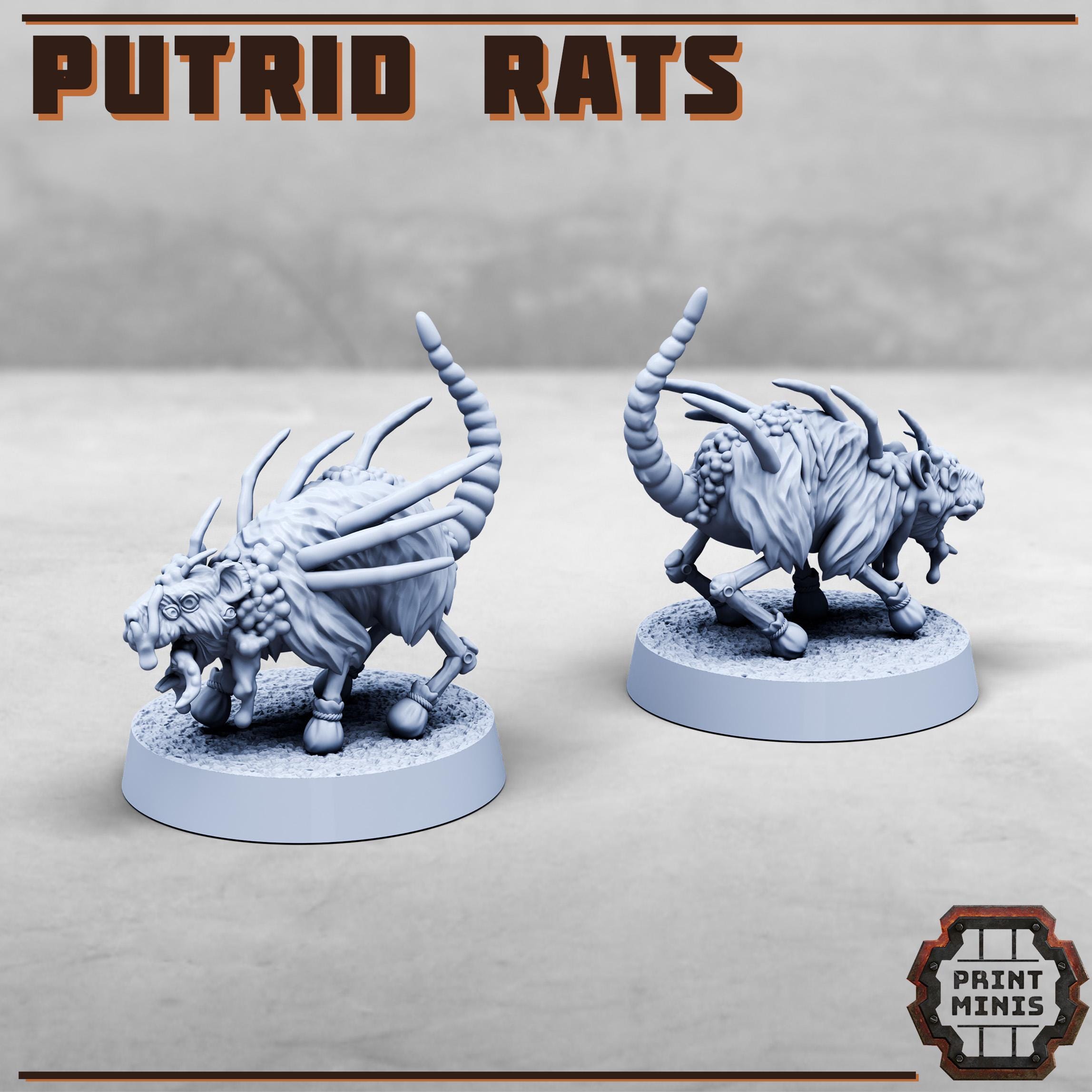 Image of the set of Stack City - x5 Putrid Rats - by Seaside Crow