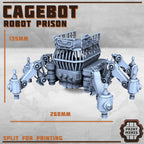 Image of the set of Stack City - The Cagebot Walking Prison - by Seaside Crow