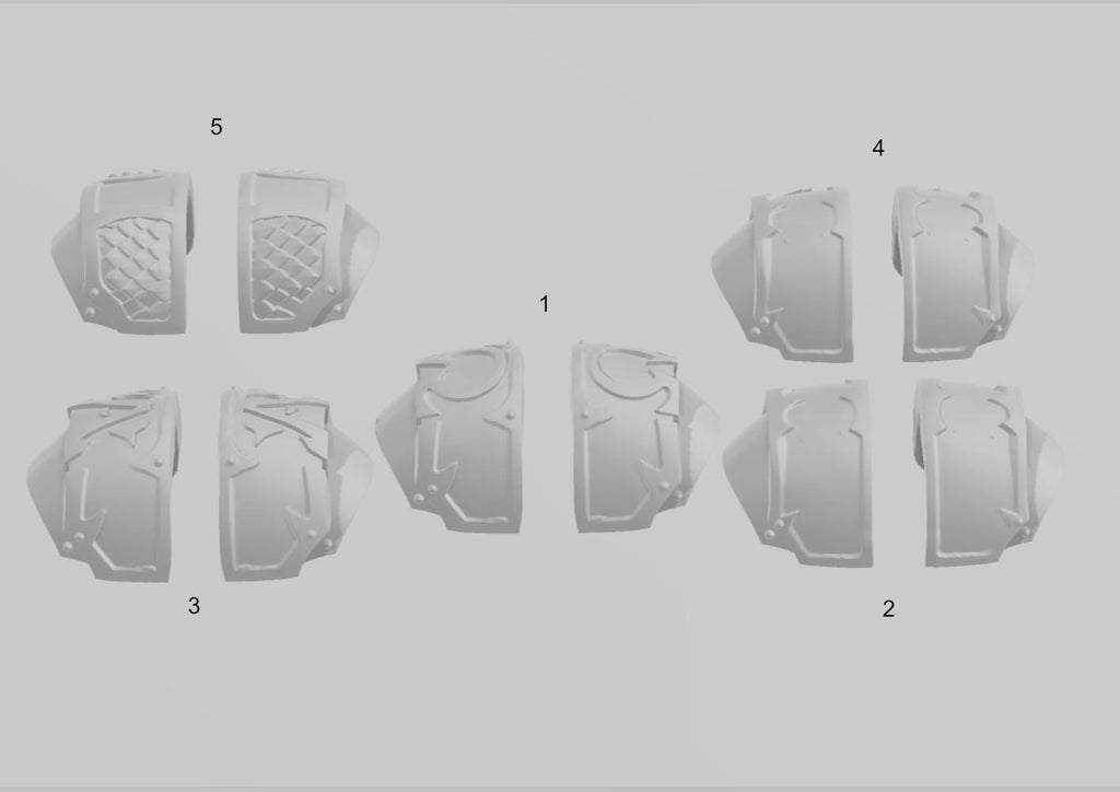 Scylla Legion - 5x Pairs of Scylla Destroyer Shoulder Pads