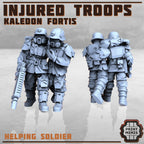 Image of the set of Kaledon Fortis - x8 Injured Troops - by Seaside Crow