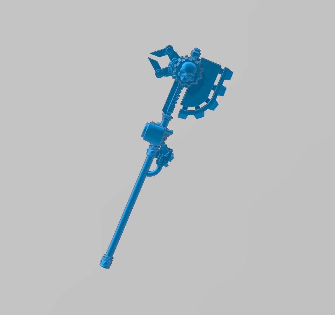 Grimdark Bits - Mechanical Marine Axe
