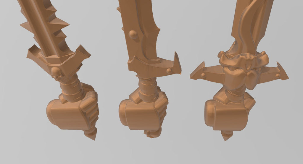 Image of the set of Indivisible Legion - 5x Power Swords - by Seaside Crow