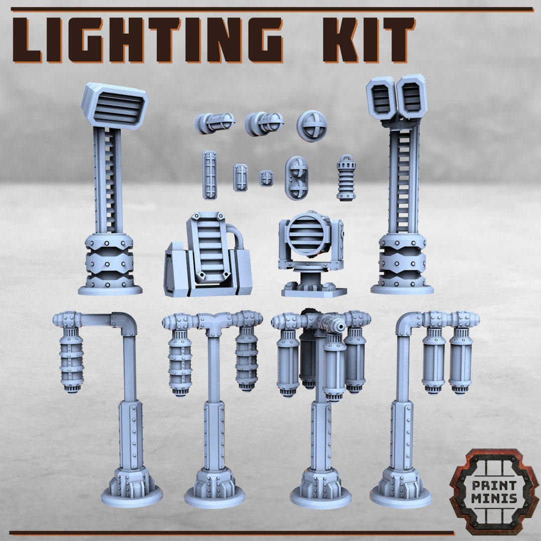 Image of the set of Stack City - Lighting Kit - by Seaside Crow