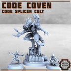 Image of the set of Code Splicer Cult - Code Father + 2x Minions - by Seaside Crow