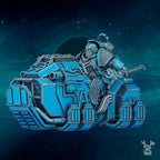 Image of the set of Scylla Legion - Scylla Psyker On Bike - by Seaside Crow