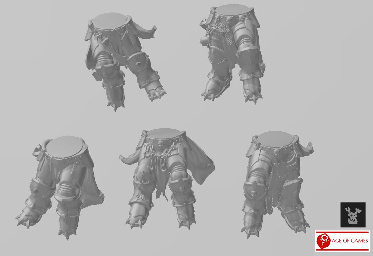 Image of the set of Indivisible Legion - 5x Jump Assault Legs - by Seaside Crow