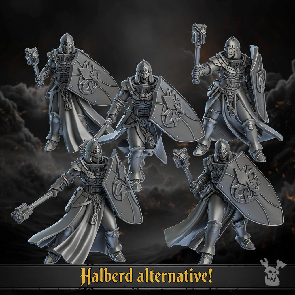 Image of the set of Battle Sisters - 5x Sisters of Redemption (Pre-Assembled) - by Seaside Crow