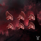 Image of the set of Crimson Wings - 5x Shoulder Pads - by Seaside Crow