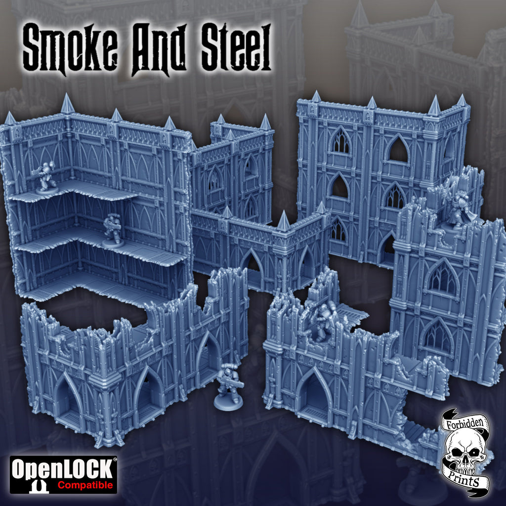Smoke & Steel - Ruins (WTC Standard, x40 Pieces)