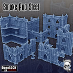 Image of the set of Smoke & Steel - Ruins (WTC Standard, x40 Pieces) - by Seaside Crow