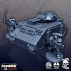 Image of the set of The Hippo - Light APC / Gun Tank - by Seaside Crow