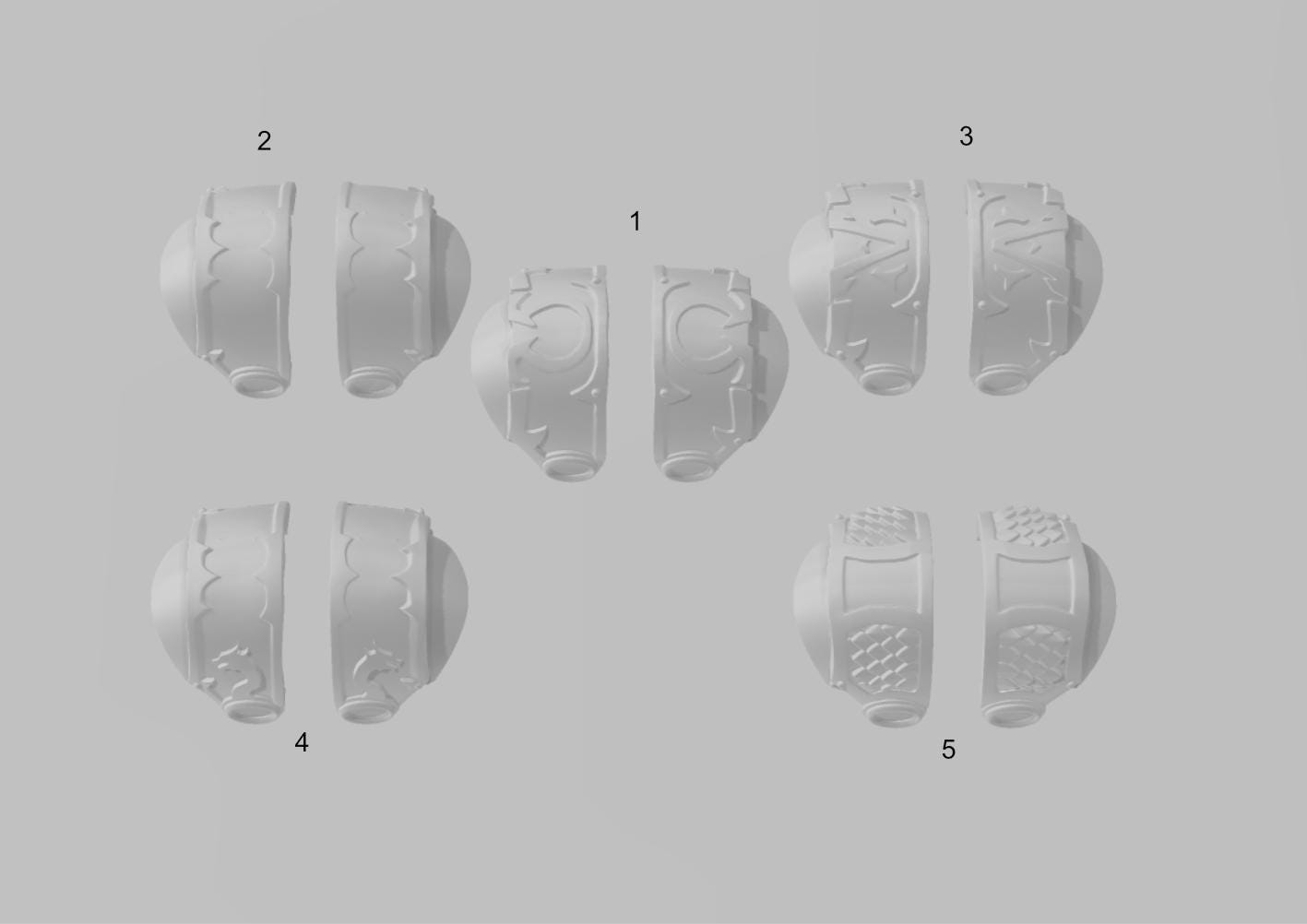 Scylla Legion - 5x Pairs of Scylla Destroyer Shoulder Pads