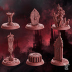 Image of the set of Crimson Wings - Objective Markers - by Seaside Crow