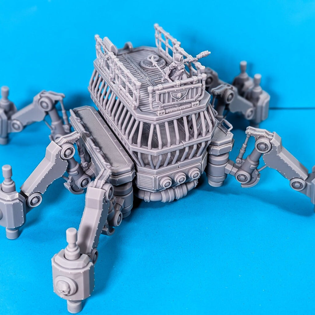 Image of the set of Stack City - The Cagebot Walking Prison - by Seaside Crow