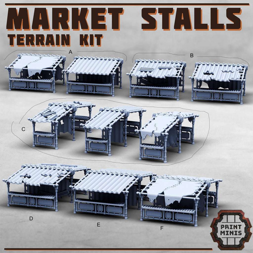 Image of the set of Stack City - Market Stalls - by Seaside Crow