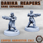 Image of the set of Corpse Reapers - 10x Cult Ganger Expansion 1 - by Seaside Crow