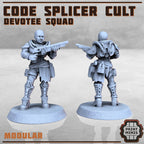Image of the set of Code Splicer Cult - x10 Cultists - by Seaside Crow
