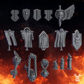 Image of the set of Aeternum Knights - Decor Set (x16!) - by Seaside Crow
