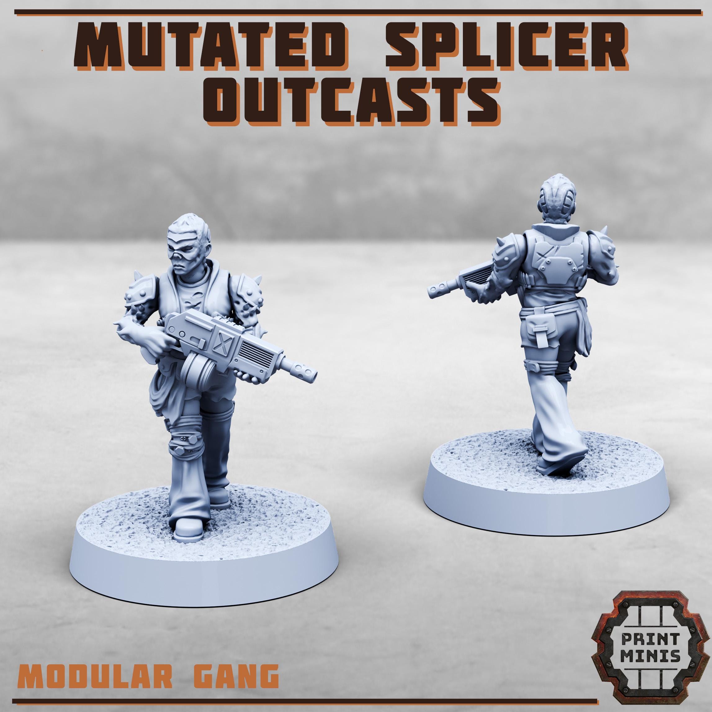 Image of the set of Stack City - 8x Mutated Splicer Outcasts - by Seaside Crow