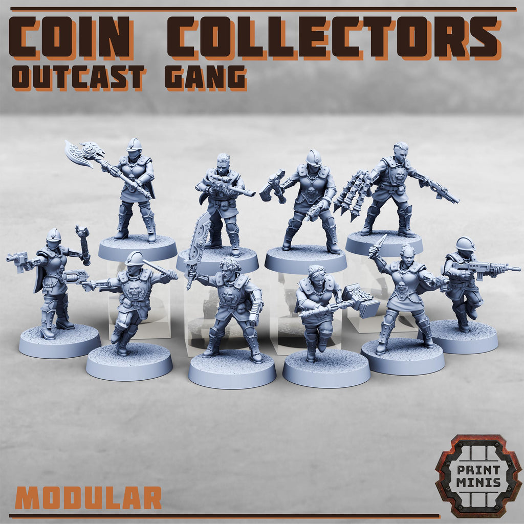 Image of the set of Wealth Guild - x10 Outcast Gang - by Seaside Crow