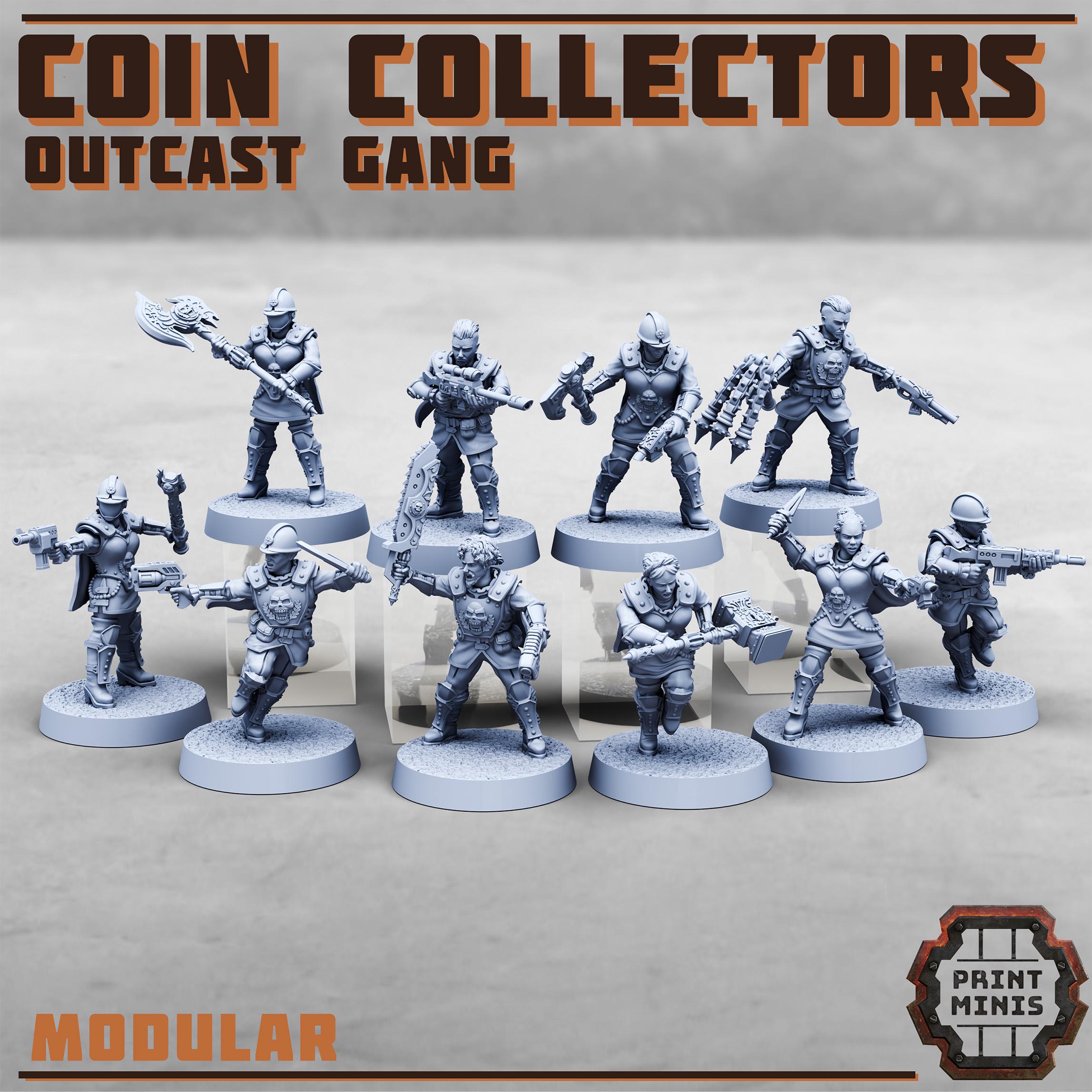 Image of the set of Wealth Guild - x10 Outcast Gang - by Seaside Crow