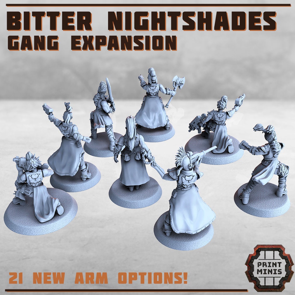 Bitter Nightshades - 8x Female Gangers 3