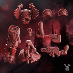 Image of the set of Crimson Wings Marines - Captain Darius - by Seaside Crow