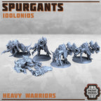 Image of the set of Idolonids Aliens - x5 Spurgants (+1 Dead) - by Seaside Crow
