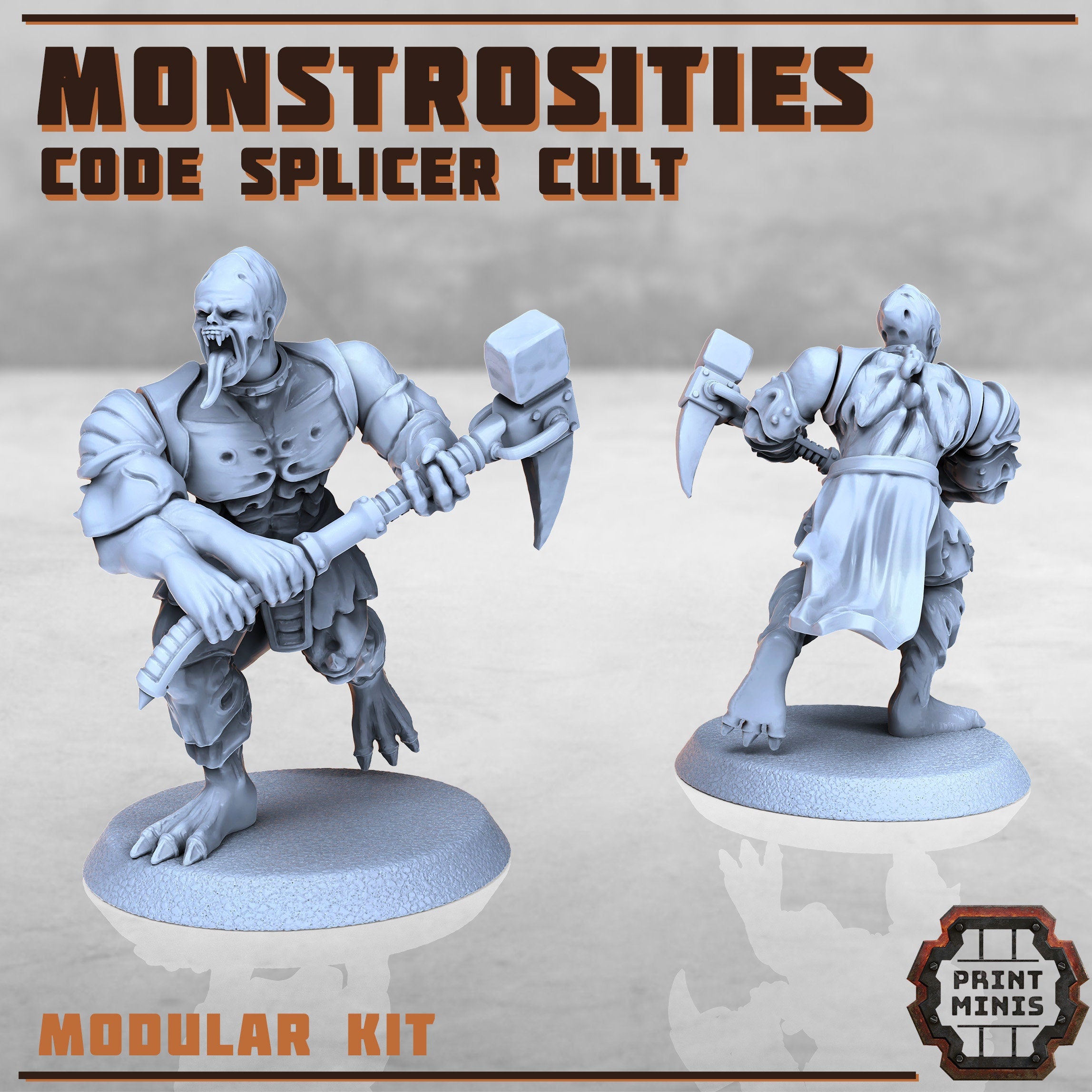 Image of the set of Code Splicer Cult - x10 Monstrosities - by Seaside Crow
